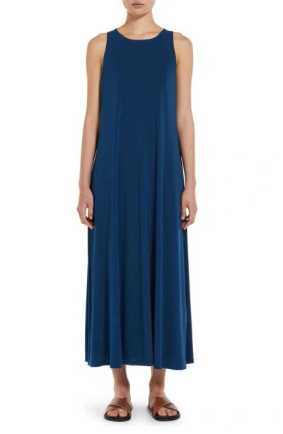 Max Mara Supremo Jersey Sleeveless Dress In Blue