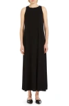 Max Mara Draped Back Sleeveless Dress In Black