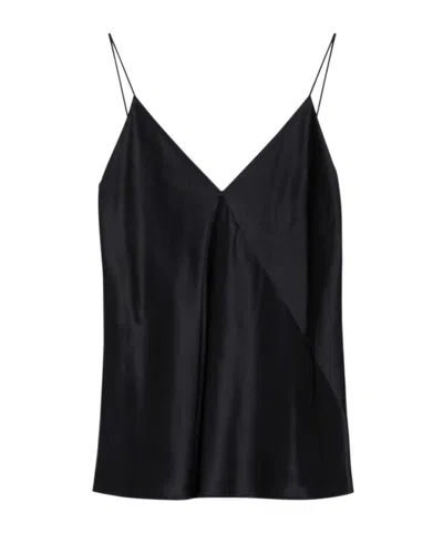 Max Mara Suspender Top In Black