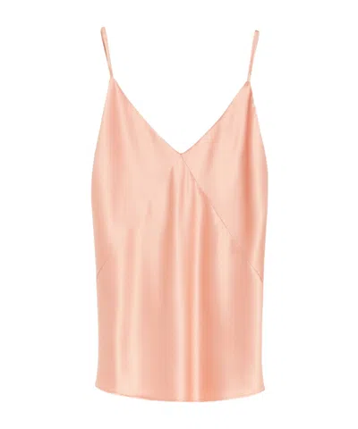 Max Mara Suspender Top In Rose Gold
