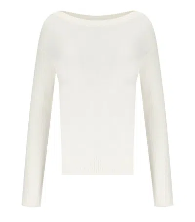 MAX MARA SVAGO WHITE SWEATER