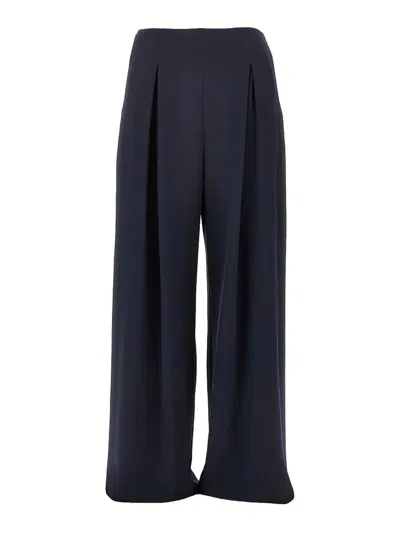 Max Mara Swamp Trousers In Blue