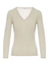Max Mara V-neck Long-sleeve Top