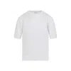 Max Mara Gerico Ss Knit T-shirt In White