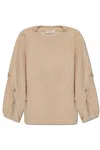 Max Mara Ampex Oversized Wool Blend Sweater In Neutral
