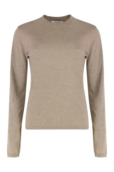 Max Mara Sweater In Beige