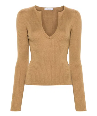 Max Mara Sweater In Beige