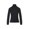 Max Mara Turtleneck Long-sleeved Knitted Top In Black