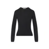 Max Mara Cashmere Crew Neck Slim Fit Sweater In Black