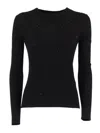 Max Mara Studio Girocoll In Black