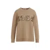 Max Mara Sweater In Wool And Cashmere Blend In Brown