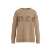 Max Mara Sweater In Wool And Cashmere Blend In Brown