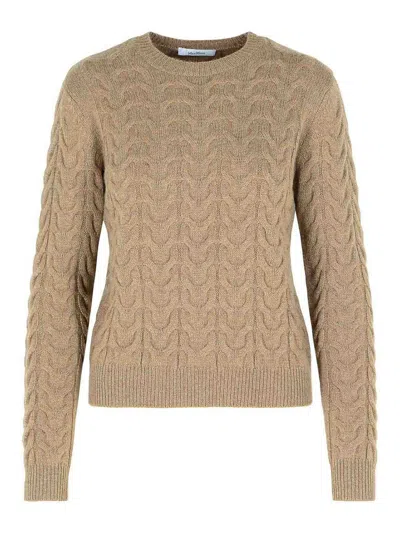 Max Mara Sweater Cashmere Size In Brown