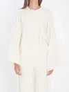 Max Mara Sweater In Fine Wool Yarn In White
