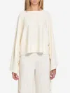 Max Mara Sweater In Fine Wool Yarn In White