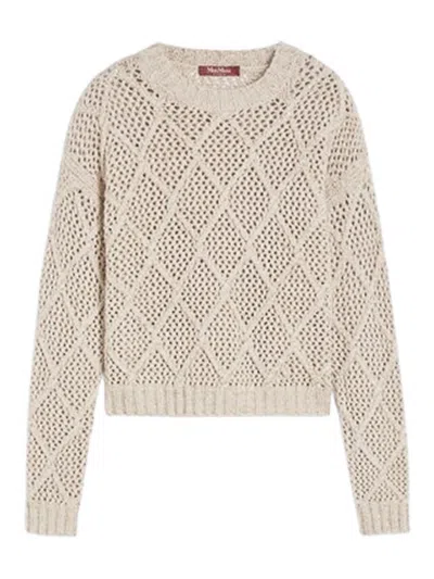 MAX MARA SWEATER IN WOOL AND CASHMERE WITH SEQUINS