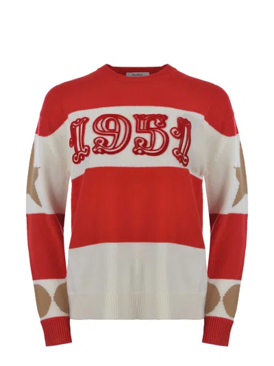 Max Mara Sweater  "dirce" In Rosso