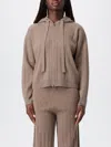 Max Mara Hooded Cashmere Cardigan Featuring Drawstring Detail In Brown