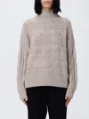Max Mara Sweater  Woman Color Beige In Gray