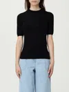Max Mara Essential Slim Fit Wool Shirt With Puff Sleeves In Black