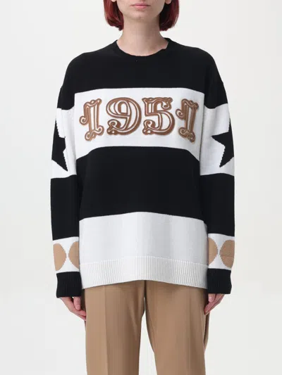 MAX MARA SWEATER MAX MARA WOMAN COLOR BLACK,412869002
