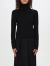 Max Mara Patroni Striped Turtleneck Sweater In Schwarz