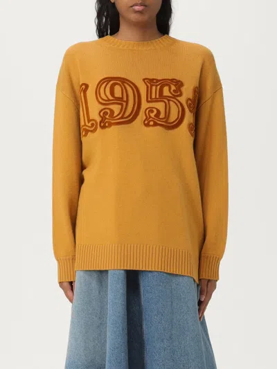 MAX MARA SWEATER MAX MARA WOMAN COLOR BROWN,426182032