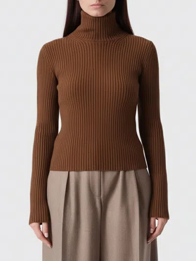 MAX MARA SWEATER MAX MARA WOMAN COLOR BROWN,431797032