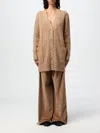 Max Mara Calotta Cable-knit Wool And Cashmere-blend Cardigan In Camel