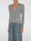 Max Mara Studio Brandy Cardigan Gioiello In Grau