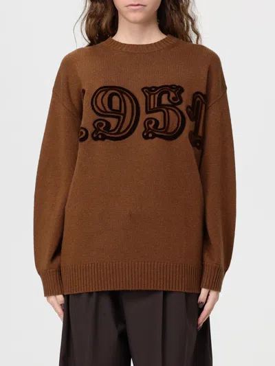 Max Mara Sweater  Woman Color Leather In Brown