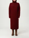 Max Mara Cashmere Turtleneck Dress In Brown