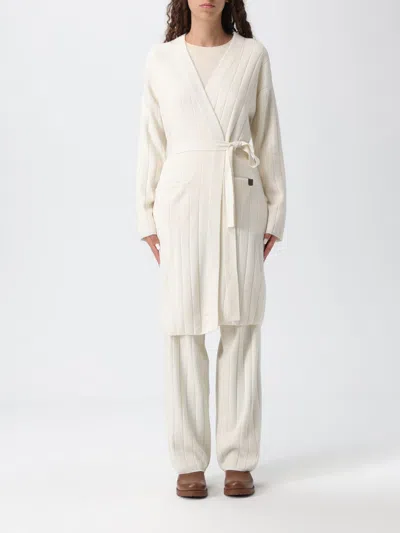 Max Mara Sweater  Woman Color White In Metallic