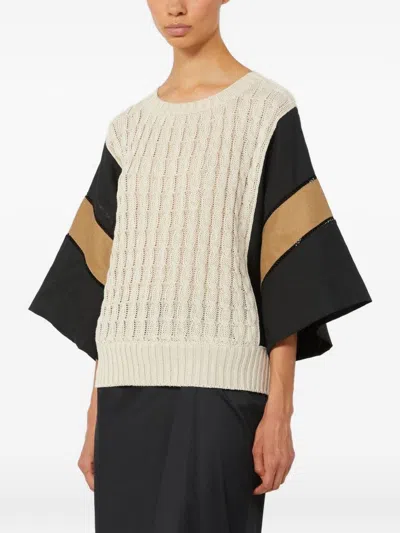 Max Mara Sweater "scatola" In White