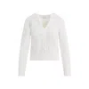 Max Mara White Cashmere Cancan Sweater In White