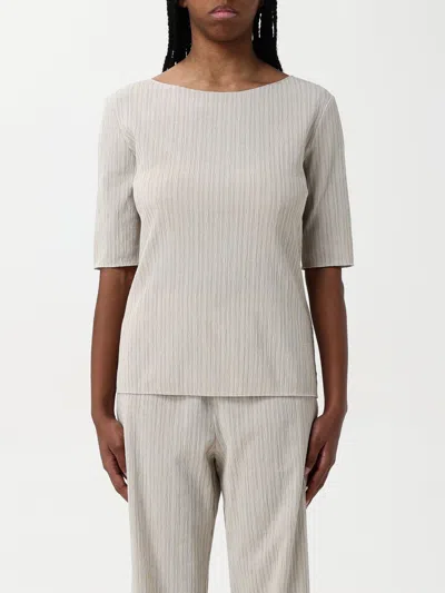 Max Mara Sweater Woman Beige In Gray