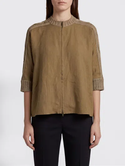 Max Mara Sweater Woman Color Beige In Brown