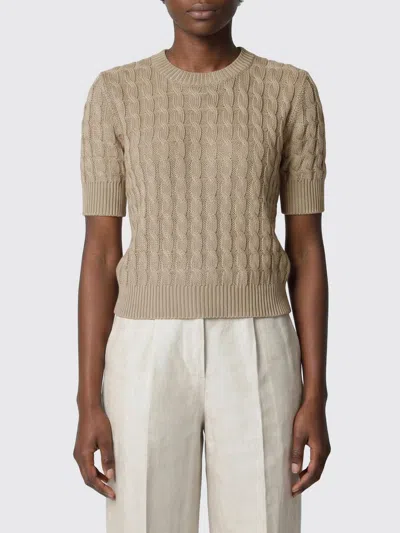 Max Mara Sweater  Woman Color Cream In Brown