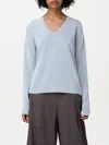 Max Mara Sweater Woman Sky Blue In Blue