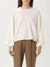 Max Mara Fine Wool Yarn Sweater Knitwear White In White