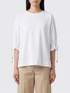 Max Mara Cotton-blend Jersey T-shirt In White