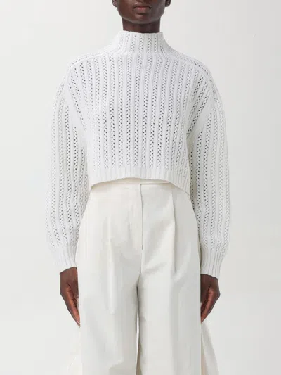 Max Mara Sweater Woman Yellow Cream Women In Yellow Cream