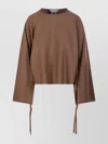 Max Mara Sweater Wool Yarn Cuff Gathered