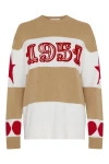 Max Mara Light Brown Dirce 1951-motif Striped Jumper