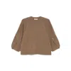 Max Mara Womens Hazelnut Brown Ampex Round-neck Wool And Cashmere-blend Jumper In Brown
