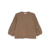 Max Mara Womens Hazelnut Brown Ampex Round-neck Wool And Cashmere-blend Jumper In Brown