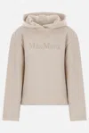 Max Mara Gary Logo Jersey Sweatshirt Hoodie In Brown