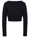 Max Mara Angri Rib Knit Wool Crop Sweater
