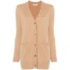 Max Mara Villar 1951 Embroidered Cardigan In Beige