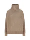 Max Mara Vitalba Sweater In Virgin Wool And Cashmere In Beige